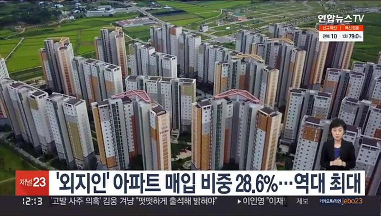 '외지인' 아파트 매입 비중 28.6%…역대 최대