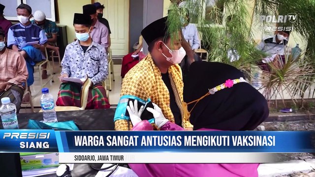 Kapolresta Sidoarjo Targetkan Vaksinasi Keliling Sehari di Enam Desa
