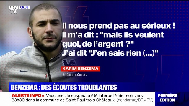 Procès de la sextape: une conversation entre Karim Benzema et Karim Zenati, maitre-chanteur présumé de Mathieu Valbuena, diffusée à l'audience