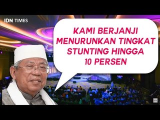 Ma'ruf Janji Turunkan Stunting Hingga 10 Persen