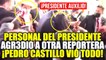 PERSONAL DEL PRESIDENTE PEDRO CASTILLO AGR3DI0 A OTRA REPORTERA, ESTÁ VEZ DE RPP NOTICIAS