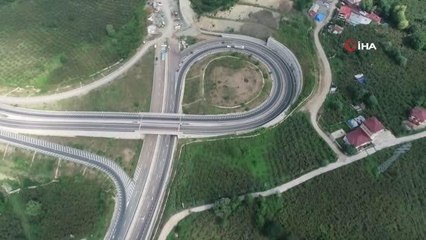 Türkiye'nin en pahalı yol projesi olan Ordu Çevre yolunda çalışmalar sürüyor