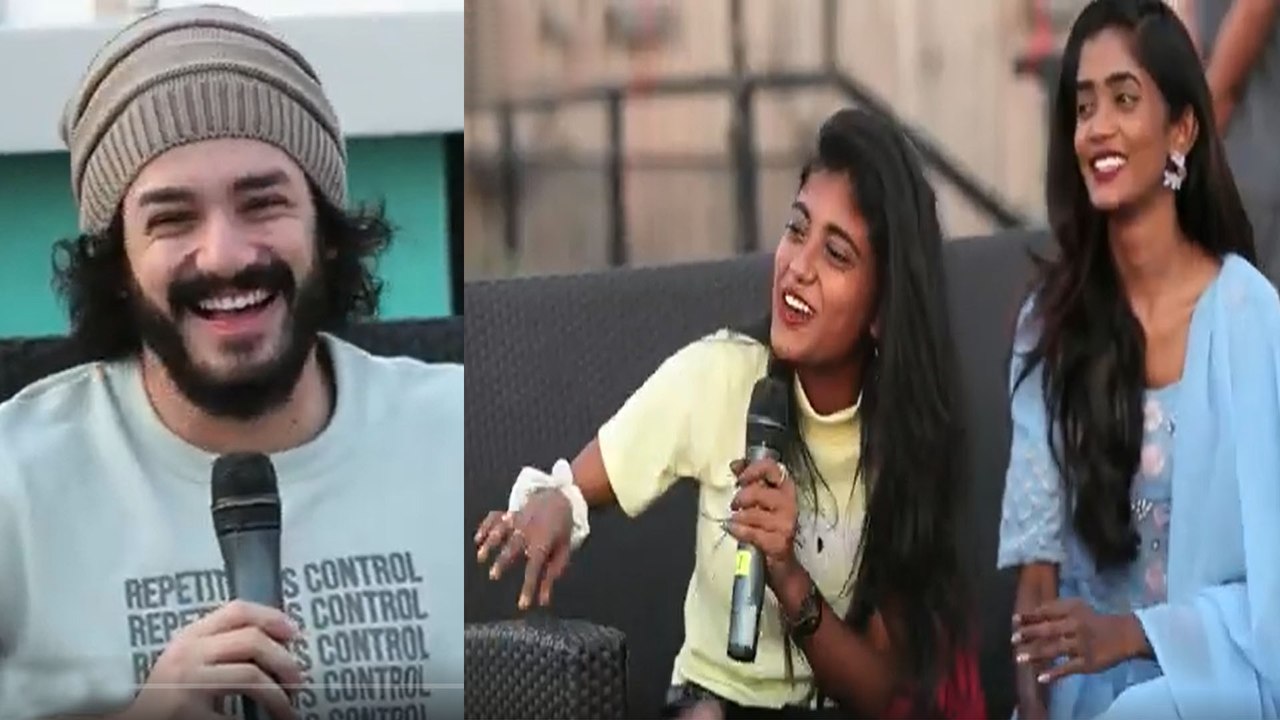 Akhil With Girl Fans | Lady Fans Funny Questions | Most Eligible Bachelor