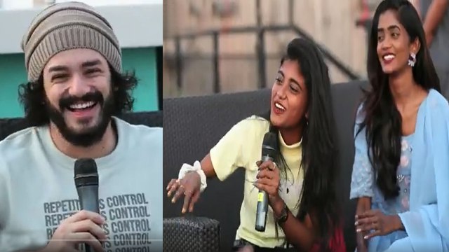 Akhil With Girl Fans | Lady Fans Funny Questions | Most Eligible Bachelor