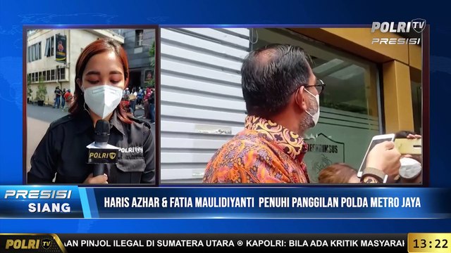 Live Report Medina Said - Haris Azhar & Fatia Maulidiyanti Penuhi Panggilan Polda Metro Jaya