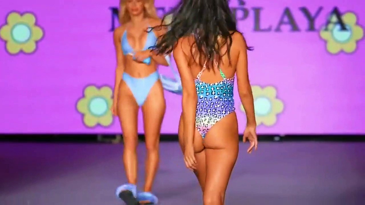 Camilla Swimwear lit the Miami Swim Week runway on fire with its exy resort, swimwear, bathing suit, and bikini collection Part 9