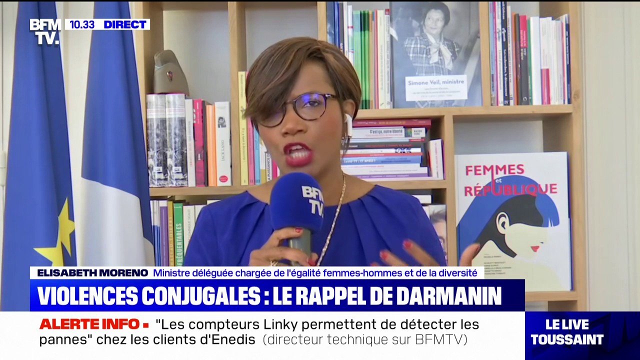 Elisabeth Moreno: les violences conjugales sont "un sujet qui est ignoré depuis si longtemps que certaines personnes n'ont pas eu la formation adéquat" dans les commissariats