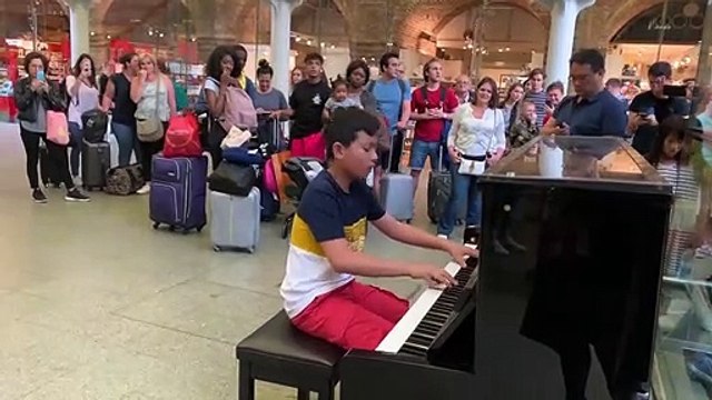 Bohemian Rhapsody Interrupted by Bernie Lookalike- Shocked Crowd! Cole Lam 12 Years Old