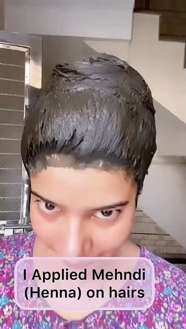 I Applied Henna (Mehndi) on my hairs for Hair Growth and rich coloring  #youtubeshorts #shorts - video Dailymotion