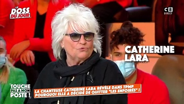 Catherine Lara, invitée dans l'émission Touche pas à mon poste sur C8.