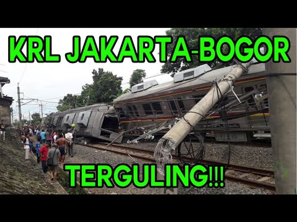 KRL Jakarta Bogor Terguling