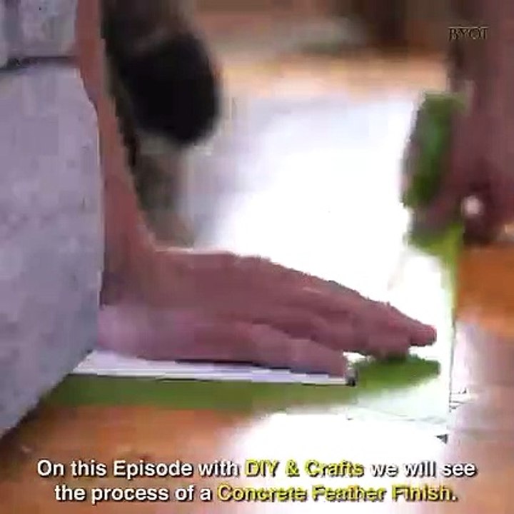 diy concrete overlay concrete feather finish diy crafts   DIY Concrete Resurfacing Repair Tutorial