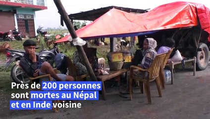 Inondations au Népal et en Inde: près de 200 morts