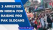 Noida police arrest 3 for raising Pro Pakistan slogans during procession | Oneindia News