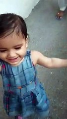cute baby girl doing cute action || flying mode action  || @kalsiavloggers || #funmastitv