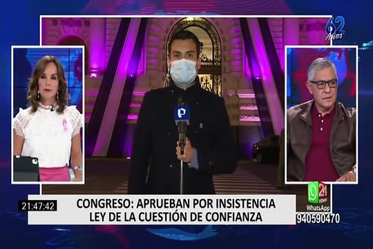 Congreso aprobó por insistencia ley que regula cuestión de confianza