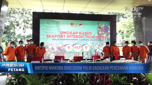Bareskrim Polri Gagalkan Penyelundupan 62,9 Kg Sabu