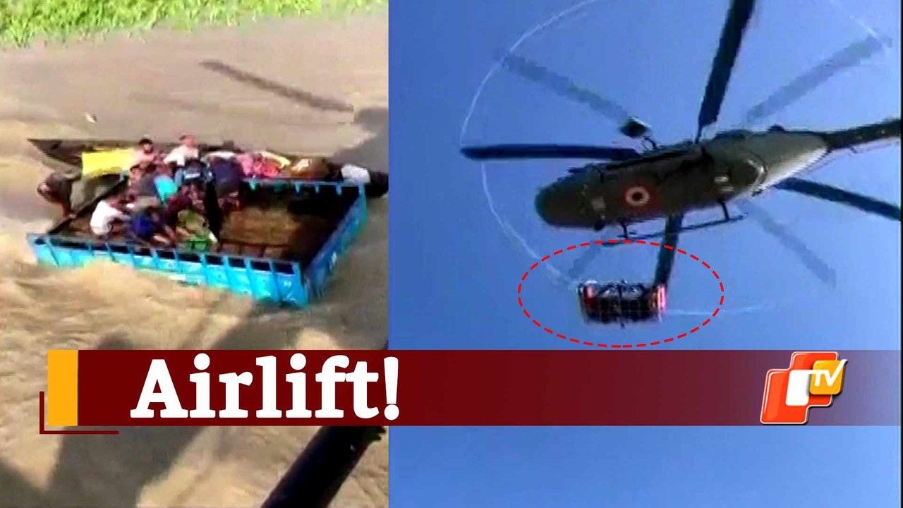 IAF Airlifts Stranded Villagers In Flood-Hit Areas Of Uttar Pradesh