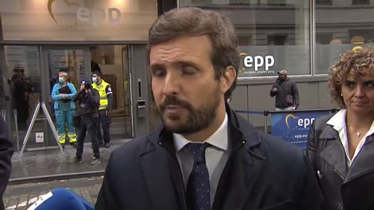 Casado: "Nadie en Europa negocia con grupos políticos que no han condenado el terrorismo"