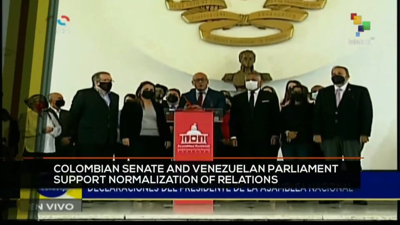 FTS 8:30 21-10: Colombian Senate and Venezuela Parliament support normalization of relations