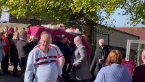 The funeral of Terri Harris in Killamarsh