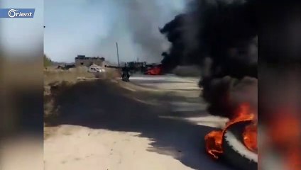 أهالي بلدة بدير الزور يمنعون رتلاً روسيا أراد عبور أرضهم لأول مرة