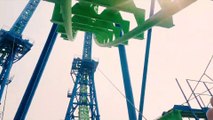 Aftershock (Silverwood Theme Park, Idaho) Roller Coaster POV Video - Inverted Boomerang - Front Row