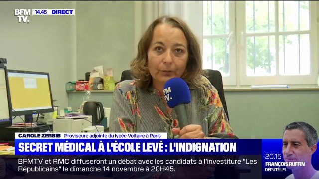 Secret médical levé à l'école: pour cette proviseure, les établissements scolaires n'ont pas besoin d'avoir accès à ses informations