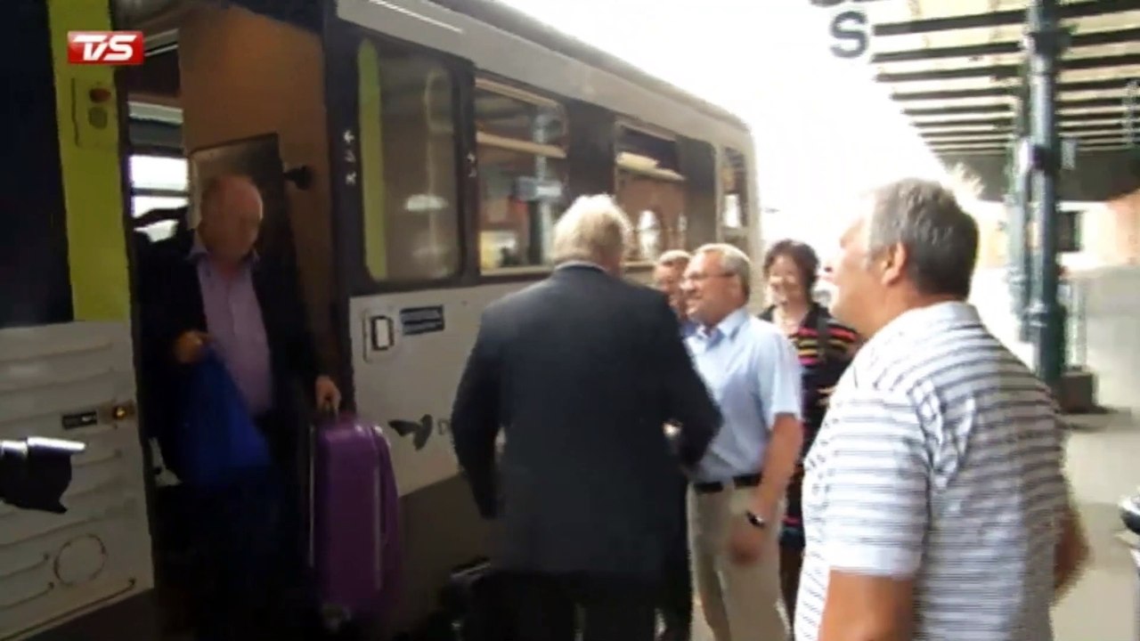 To på togtur | Kristian Pihl Lorentzen | Kim Christiansen | DSB | Esbjerg | 03-07-2012 | TV SYD @ TV2 Danmark