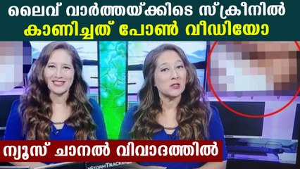 News channel mistakenly aired adult video during reporting