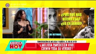 Melissa Paredes admite que seguía durmiendo con Rodrigo