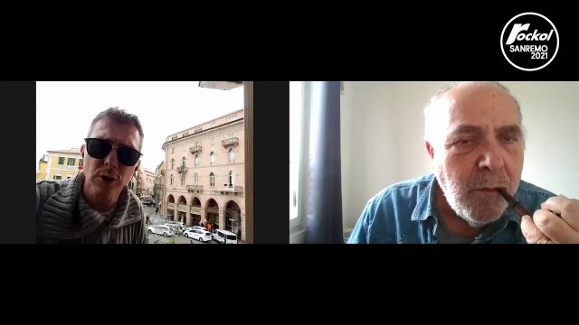Maurilio Giordana in collegamento da Sanremo prima della terza serata del Festival