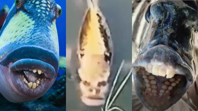 سمكة بوجه إنسان.. فيديو يثير الدهشة بمواقع التواصل الاجتماعي