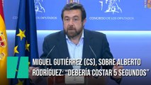 Miguel Gutiérrez (Cs), sobre la posible inhabilitación de Alberto Rodríguez: 