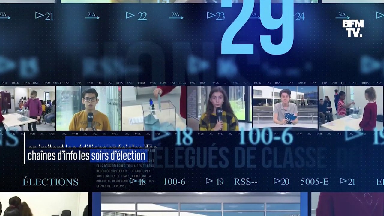 Ces collégiens organisent les élections de leurs délégués de classe façon journal télévisé