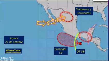 Clima de hoy jueves: Probable formación de ciclón tropical para los próximos días