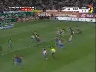 Ronaldinho bicycle kick against atletico madrid