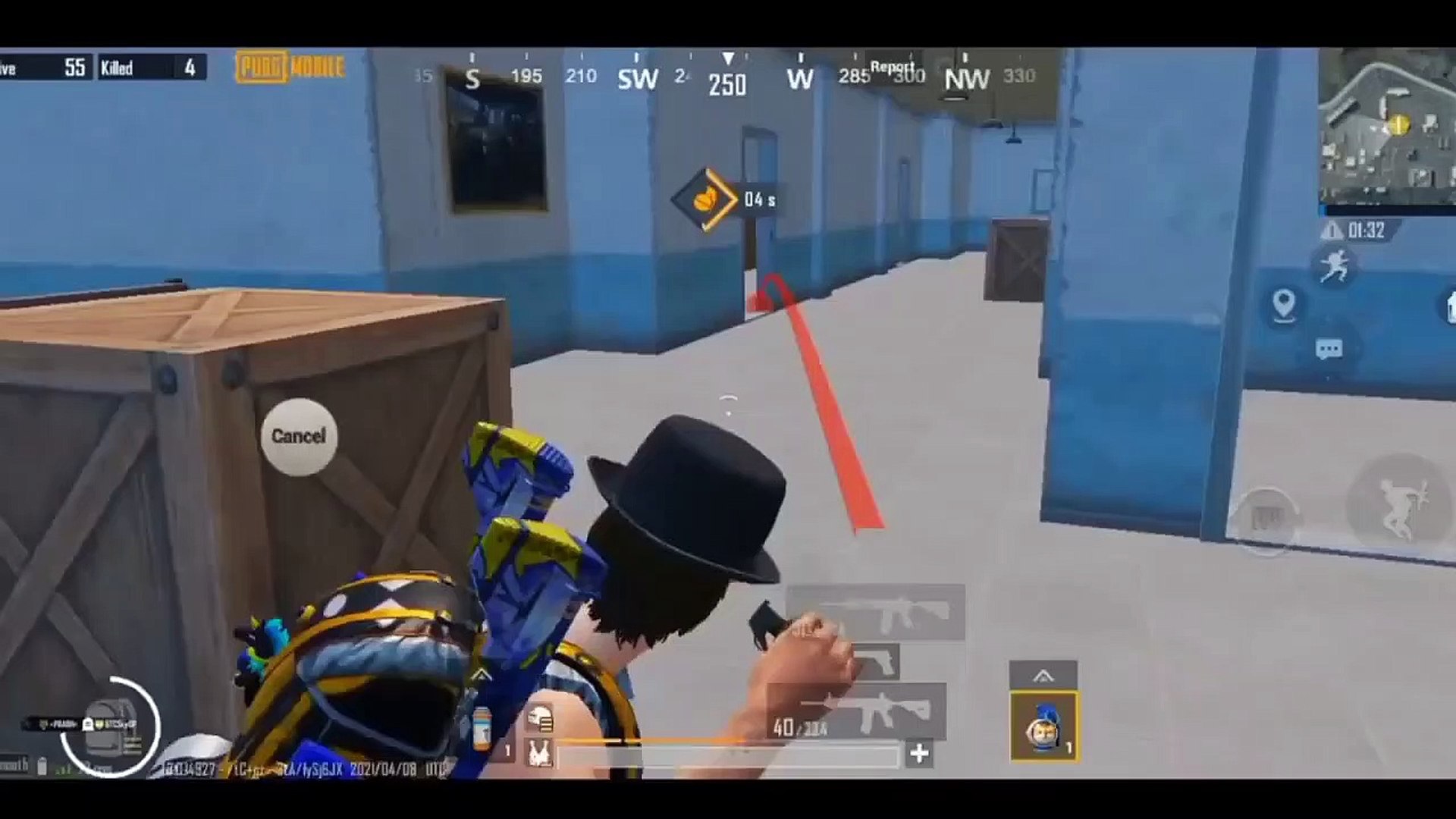 1vs4 clutch in one room #gaming #bgmi #1vs4clutch