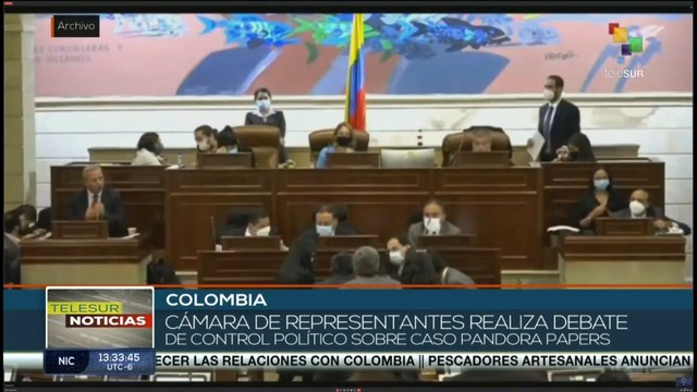 teleSUR Noticias 15:30 21-10: Congreso colombiano debate control político sobre los Pandora Papers