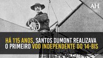 115 ANOS ATRÁS SANTOS DUMONT REALIZAVA SEU PRIMEIRO VOO NO 14-BIS!