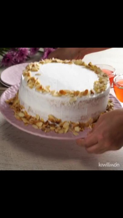 Pastel de 3 Leches de Almendra