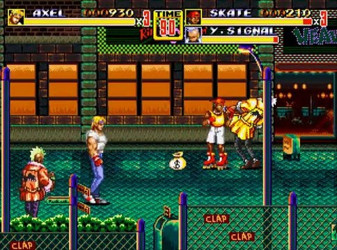 Streets of Rage 2 online multiplayer - megadrive