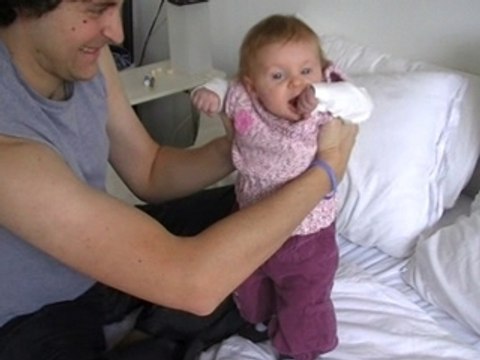 Je pousse sur mes jambes