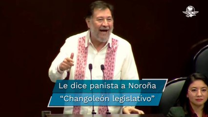 "Changoleón legislativo”: Diputado del PAN le pone apodo a Noroña