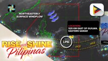 INFO WEATHER | Binabantayan na cloud cluster sa loob ng PAR, isa nang LPA; northeasterly surface windflow patuloy na nakaaapekto sa extreme northern Luzon