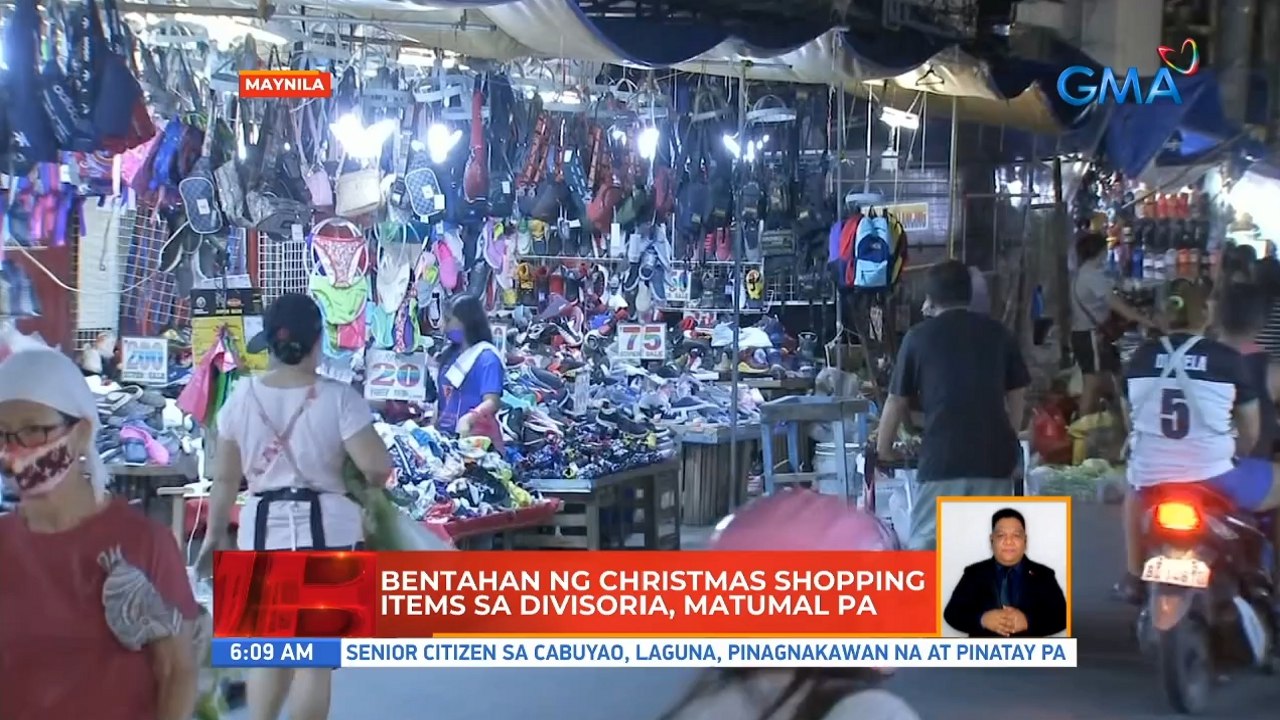 Bentahan ng Christmas shopping items sa Divisor...