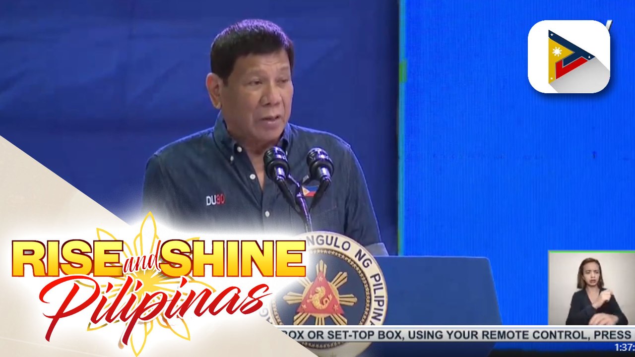 Pres. Duterte, ipinagmalaki na nagtatagumpay ang pamahalaan sa kampanya vs. insurgency