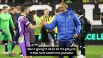 Spurs coach Nuno defends squad rotation after Vitesse defeat