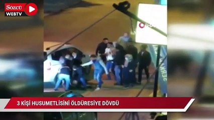 Ankara’da 3 kişi yere yatırdıkları husumetlisini öldüresiye dövdü