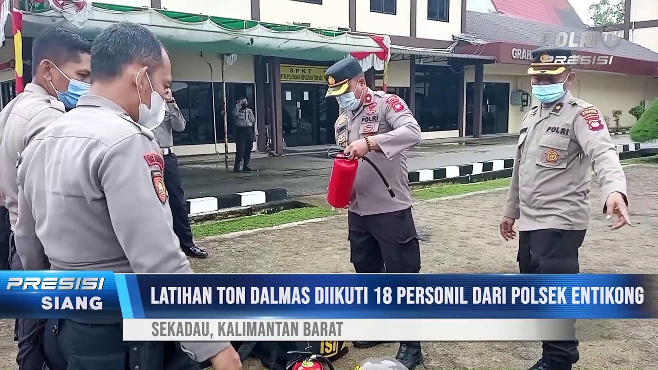 Apel Gelar Perlengkapan Dalmas Serta Latihan Dalmas Polres Sanggau